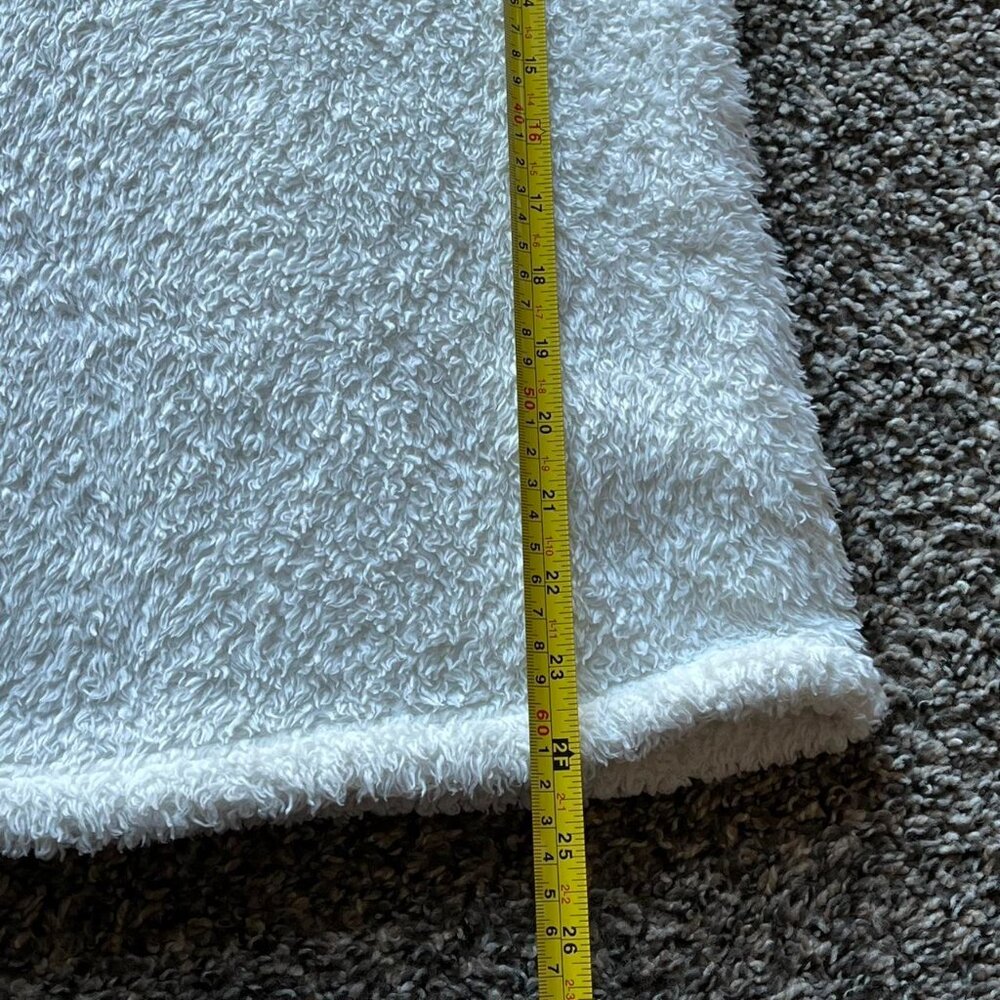 White Patagonia Los Gatos Fleece Jacket Womens Medium Winter Minimalist Pullover - Picture 6 of 6